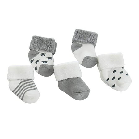 Baby Socks 6-18 Months 5 Pack Various Colours 